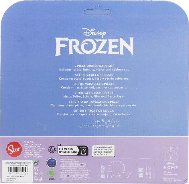 Set da pranzo per bambini 5 pezzi Frozen