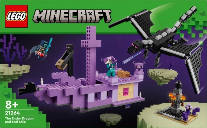 Drago e nave di End LEGO Minecraft