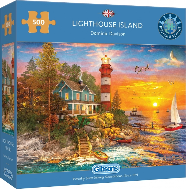 GIBSONS Puzzle Faro sull'isola 500 pezzi