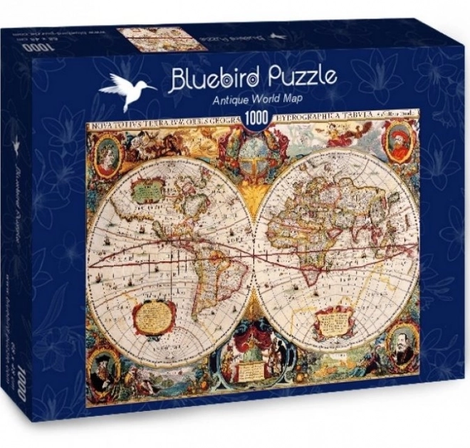 Puzzle mappa antica del mondo 1000 pezzi