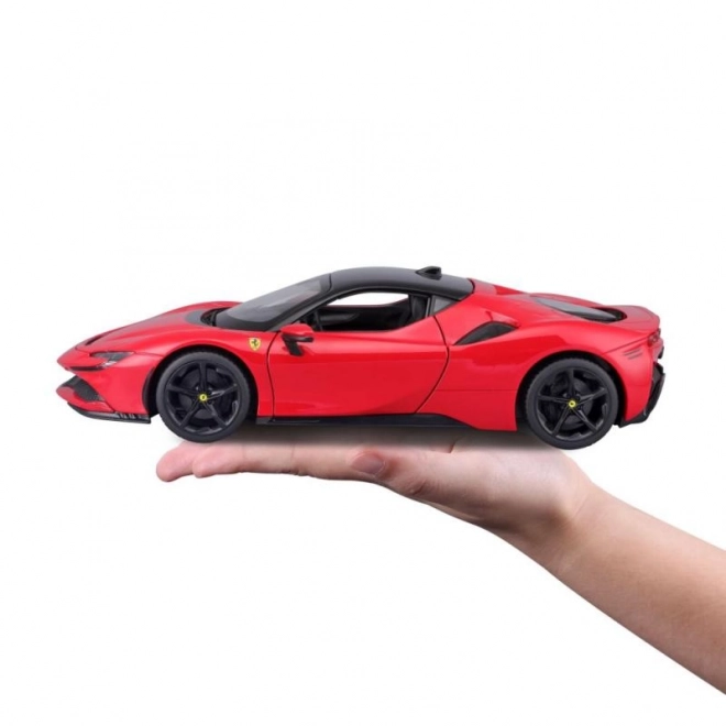 Modellino Ferrari SF90 Stradale Rossa in scala 1:18 di Bburago