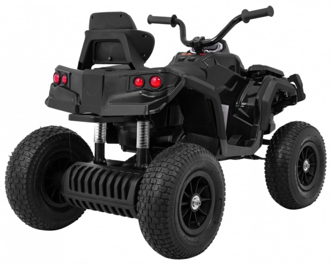 Quad ATV per bambini a batteria Air Black + ruote gonfiabili + radio MP3 + avvio lento
