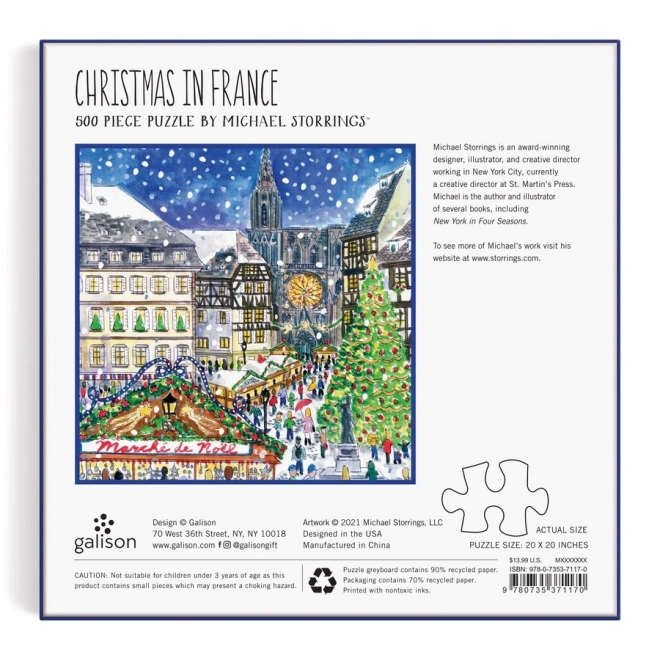 Puzzle Natale in Francia 500 pezzi