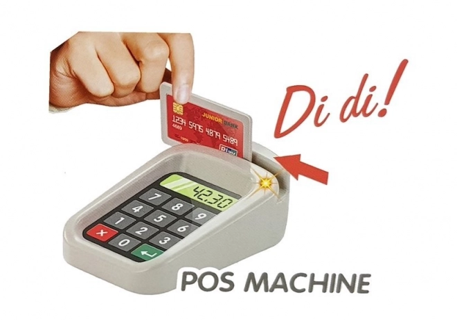 Set Supermercato Cestino con Bilancia e Lettore Schede