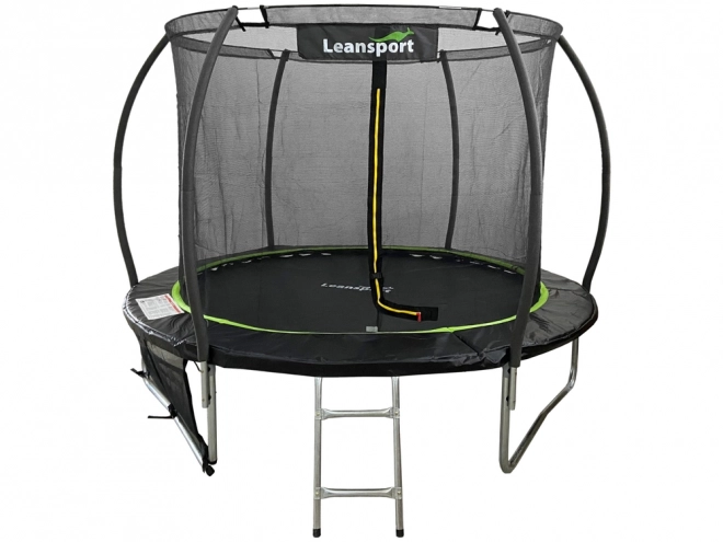 Trampolino da Giardino Lean Sport Max 8 Piedi Verde e Nero