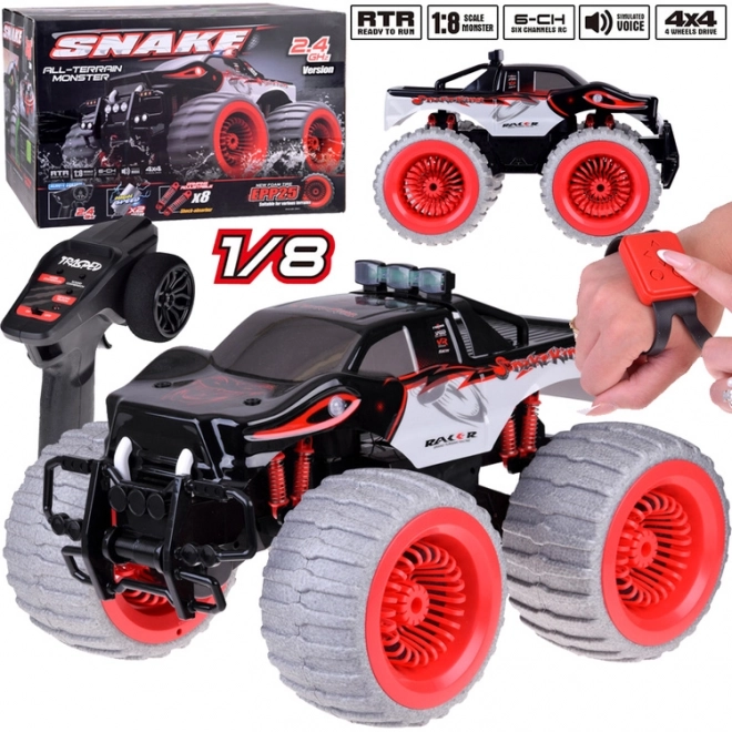 Auto Monster Snake 4x4 con Luce e Musica