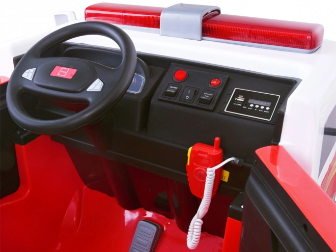 Camion dei pompieri per bambini a batteria con telecomando