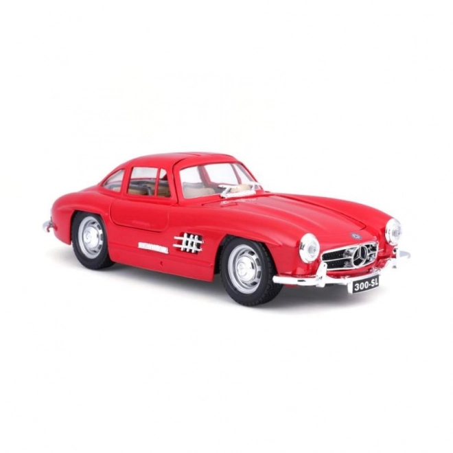 Modellino di Auto Mercedes-Benz 300SL Rosso in Scala 1:24