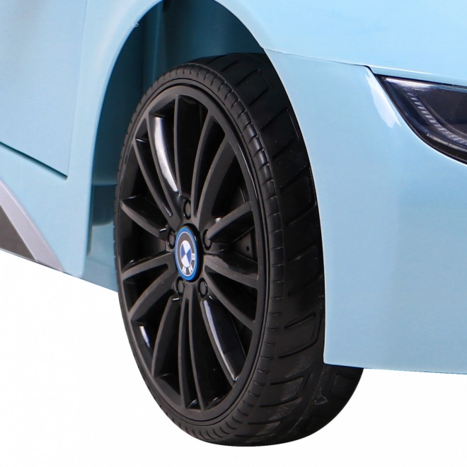 BMW I8 Lift Auto a Batteria Blu + telecomando + avvio lento + cinture a 3 punti + MP3 USB + LED