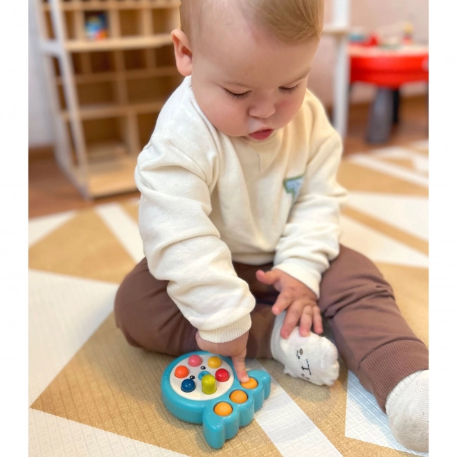 WOOPIE Gioco di abilità Martello Talpa con Corda Polpo Verde 2 in 1