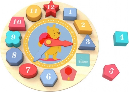 Orologio in legno con motivi Disney