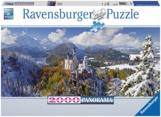 Puzzle panoramico Ravensburger 2000 pezzi Castello di Neuschwanstein