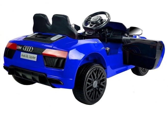 Auto a Batteria Audi R8 Spyder Blu Verniciato