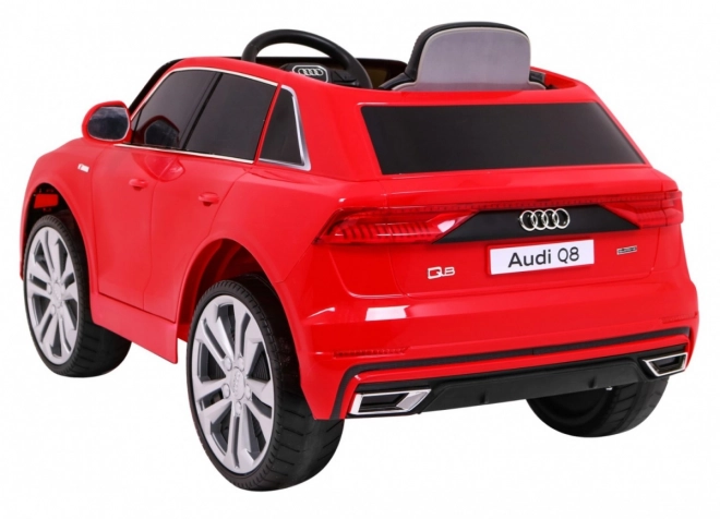 Audi Q8 Sollevatore per bambini batteria Rosso + Telecomando + EVA + Avvio lento + MP3 USB + LED