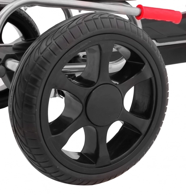 Grand Ride go-kart a pedali per bambini 3+ Rosso + Ruote EVA + Sedile regolabile + Freno a mano