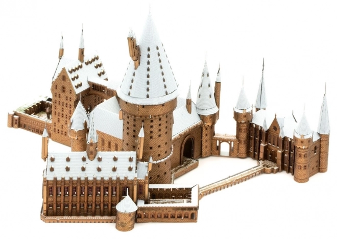 Puzzle 3D Metal Earth Castello di Hogwarts innevato