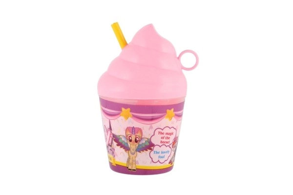 Unicorno da pettinare con accessori in tazza gelato