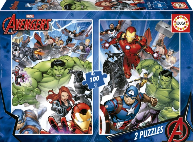 Puzzle Avengers 2x100 pezzi