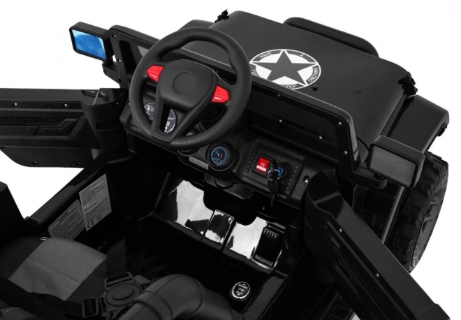 Auto fuoristrada full-time 4WD con telecomando, audio LED e vano nero per bambini