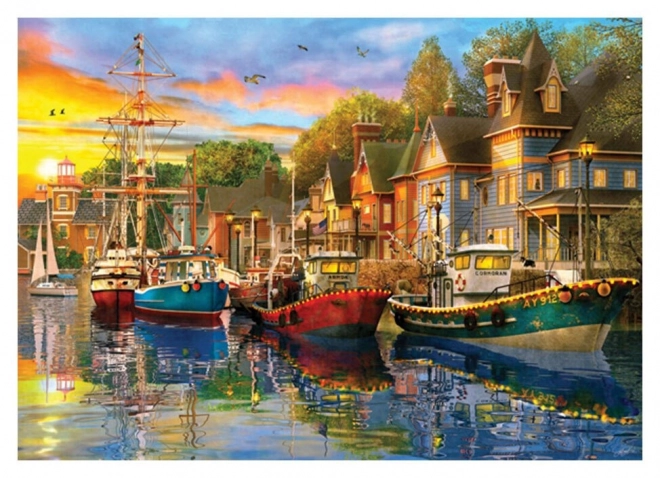 Puzzle Luci nel Porto 1500 Pezzi