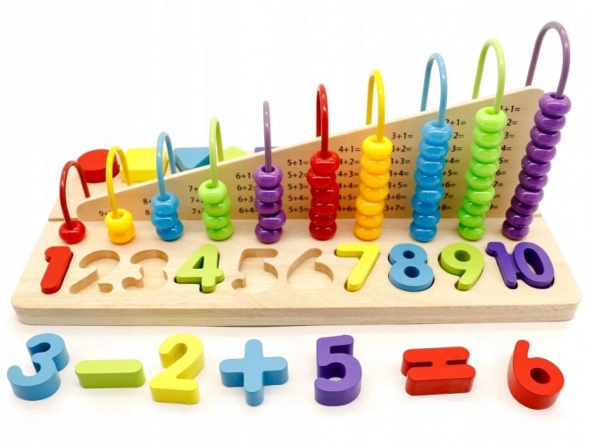 Abaco educativo con numeri in legno Ecotoys