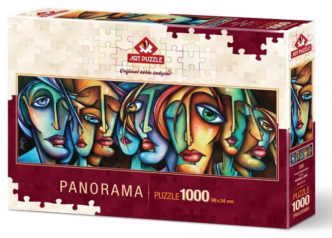 Puzzle panoramico Volti 1000 pezzi