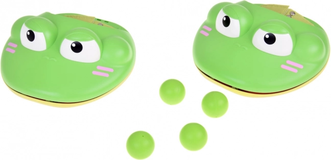 Set sportivo - gioco di abilità Catapulta Rana con 4 palline