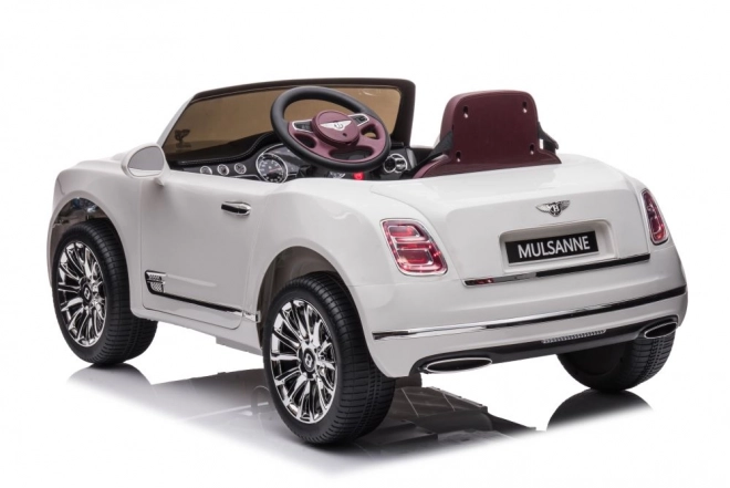 Auto elettrica per bambini Bentley Mulsanne bianco