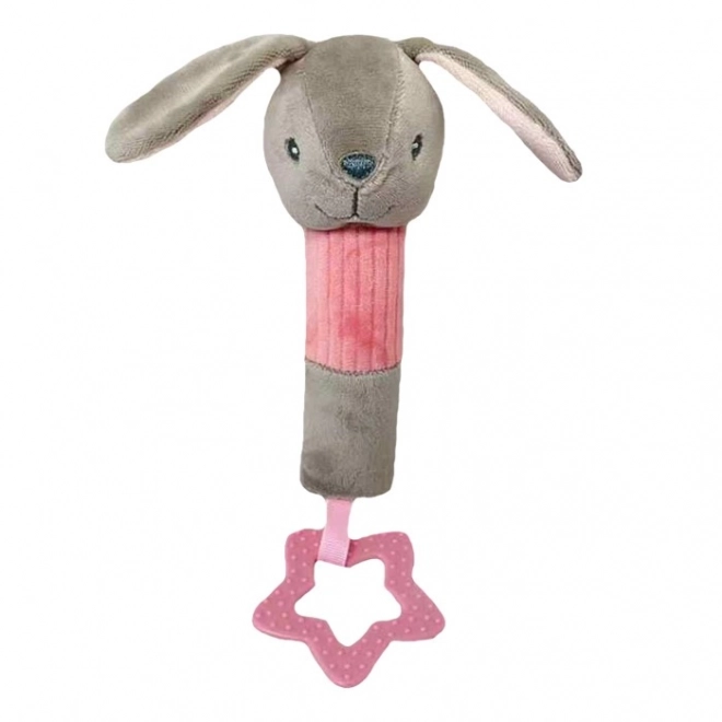 Giocattolo sonoro con coniglietto 17 cm