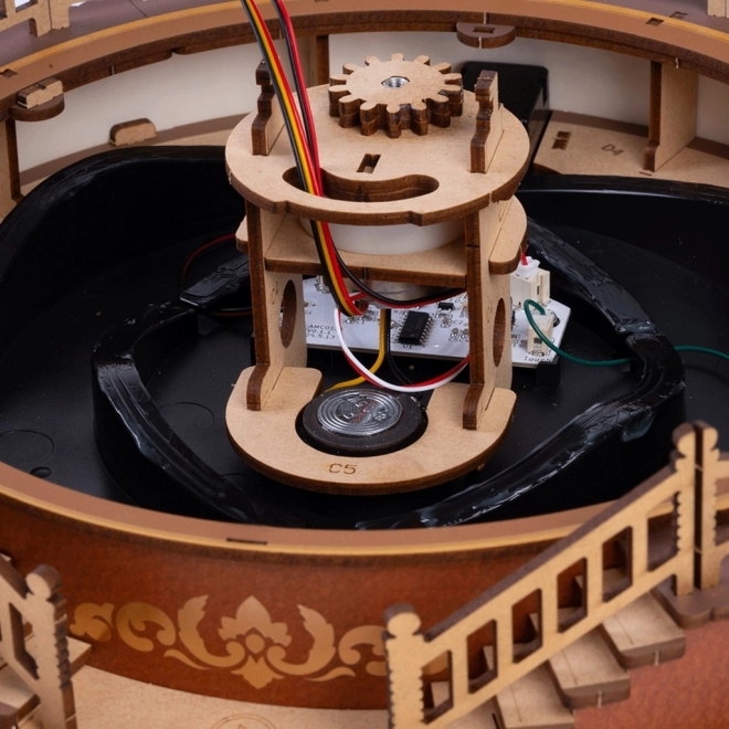 RoboTime Carosello di legno 3D scatola musicale