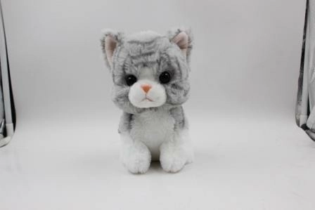 peluche gattino grigio 17 cm