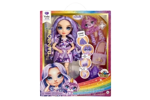 Bambola Rainbow High con animale - Violet Willow