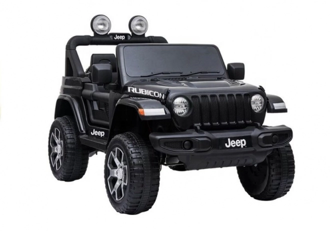 Auto elettrico per bambini Jeep Wrangler Rubicon nero 4x4