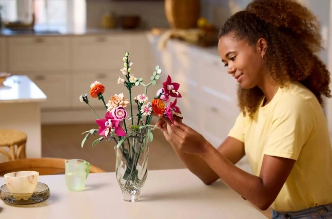 Bouquet di fiori rosa LEGO Botanicals