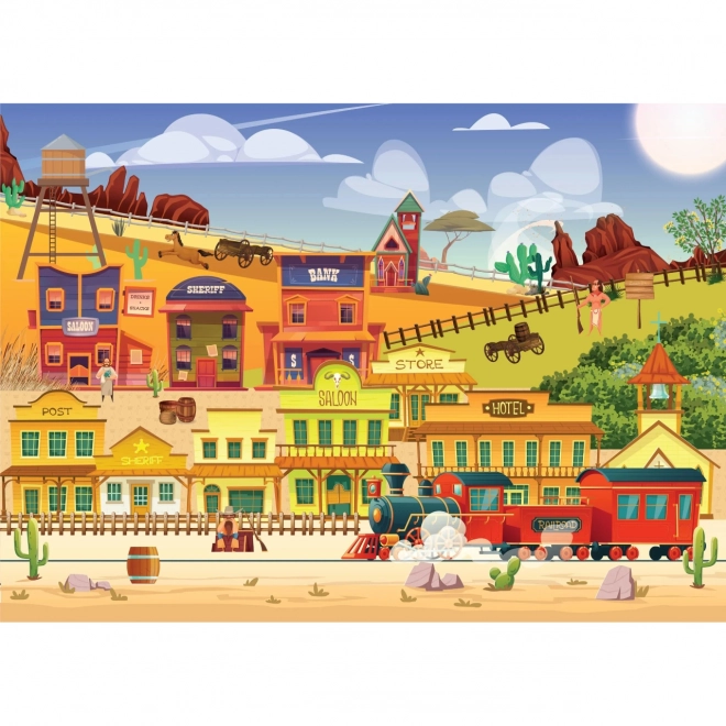 Puzzle Western Train 1000 Pezzi