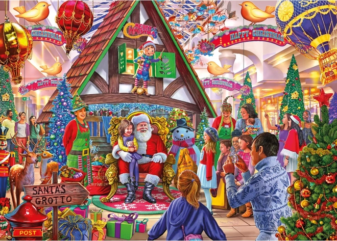 Puzzle Visita a Babbo Natale 1000 pezzi