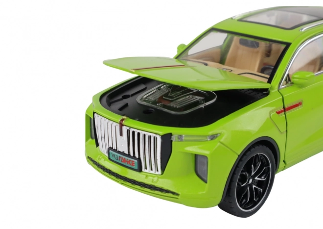 Modello di Auto RC in Alluminio Scala 1:24 Colore Verde