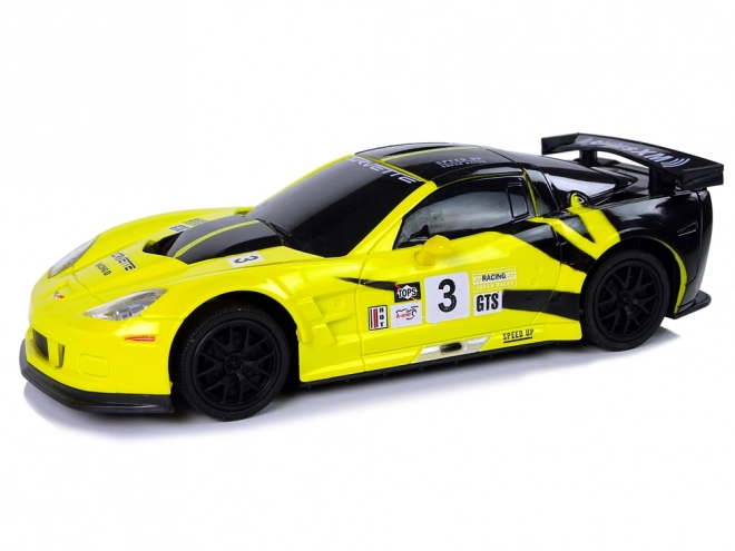 Auto sportivo telecomandato Corvette giallo