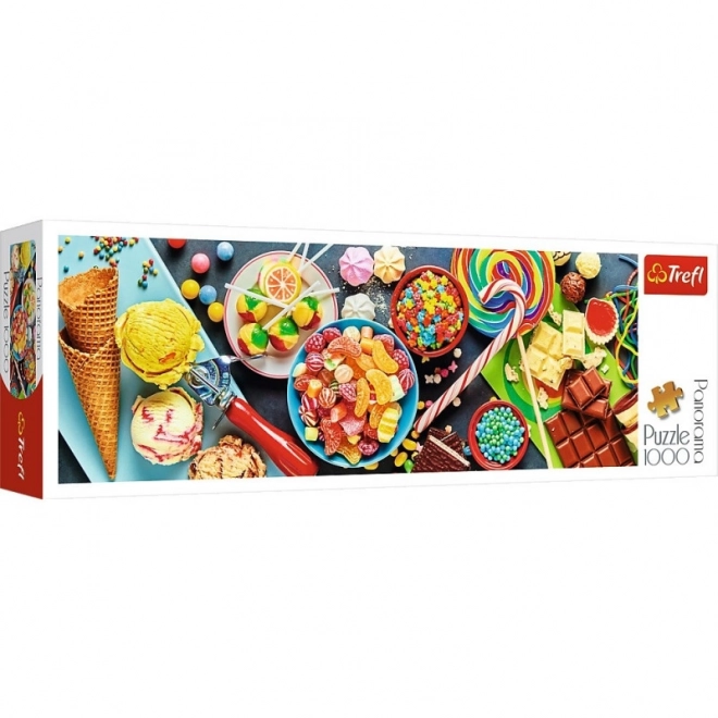 Puzzle Panoramico 1000 Pezzi Dolci Delizie