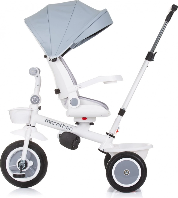 Triciclo con Tettuccio Chipolino Marathon 2 in 1 Grigio Cenere