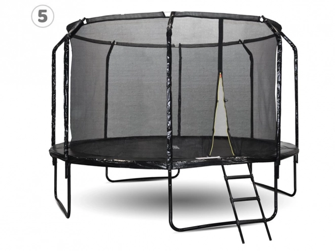 Trampolino da giardino SkyFlyer con scaletta 12FT 366cm