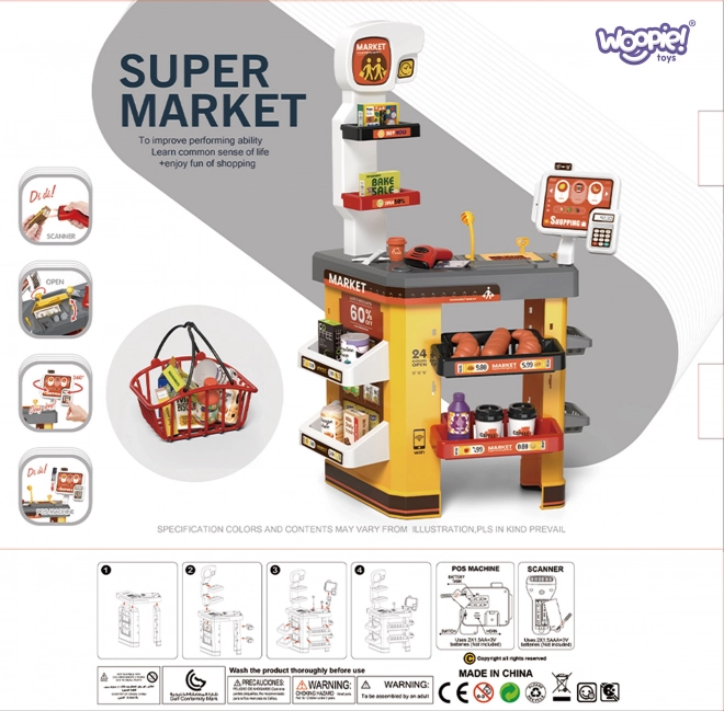 Supermercati interattivi per bambini con accessori
