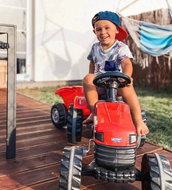 Trattore a pedali Farmer GoTrac Maxi con rimorchio Ruote silenziose