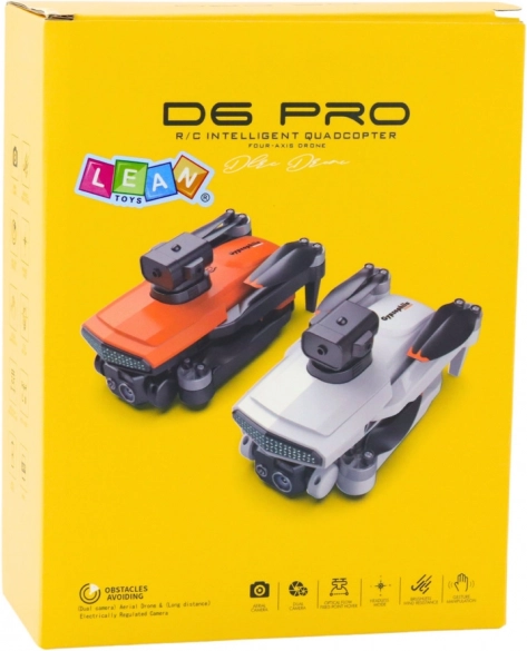 Drone D6 Pro con fotocamera e luci LED