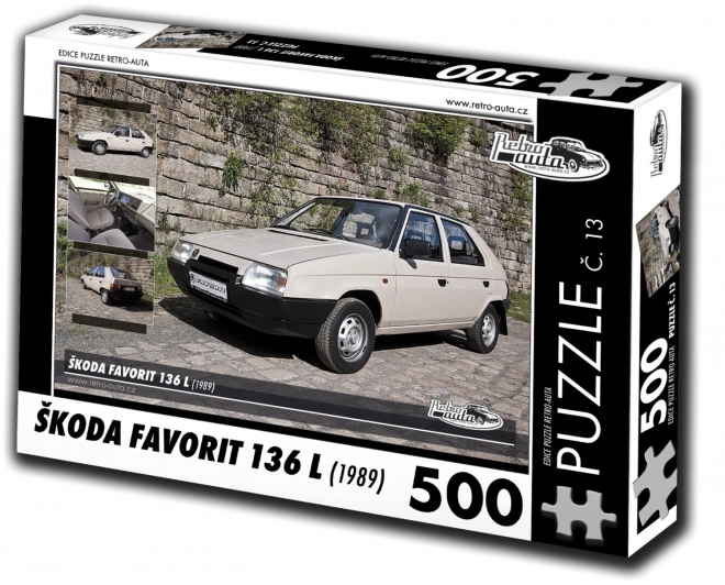 Puzzle Retro Auta Škoda Favorit