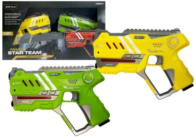 Set di pistole Laser Tag per 4 squadre in 2 colori