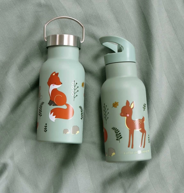 A Little Lovely Company Bottiglia in acciaio inox 500 ml – Amici della foresta