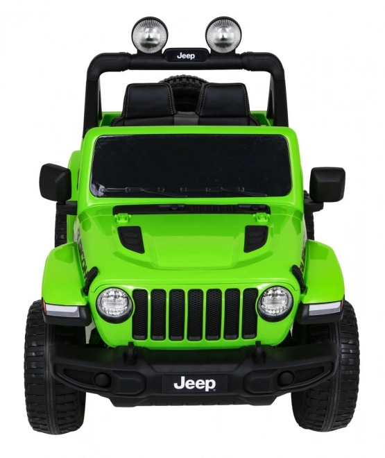 Jeep Wrangler Rubicon batteria per bambini Verde + Telecomando + Radio MP3 LED + Ruote EVA