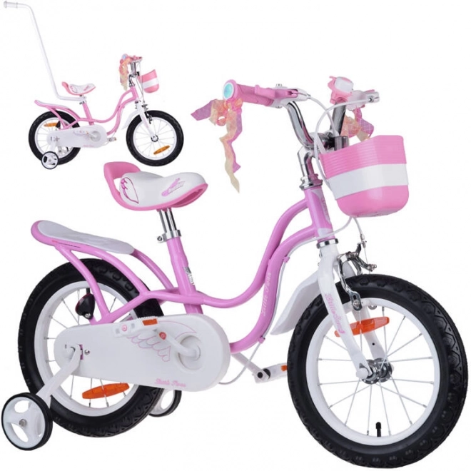 Royalbaby bicicletta 14'' Little Swan con accessori – rosa