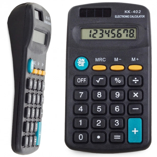 Calcolatrice tascabile con display a 8 cifre e alimentazione duale